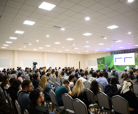 Ilis Congress Center Peloponnese Greece Epi Gis event attendants watching the presentation